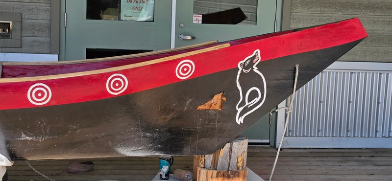 mural in Haines Junction by artist unknown.