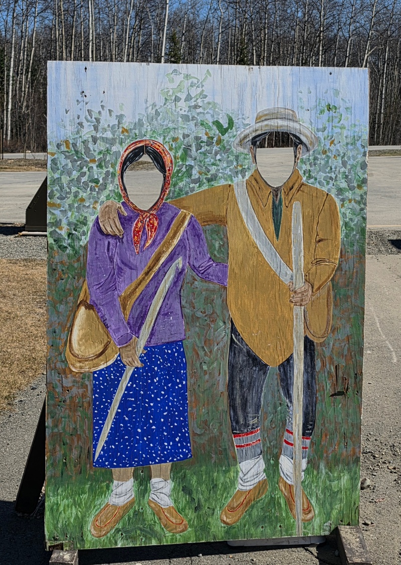 mural in Haines Junction by artist unknown.