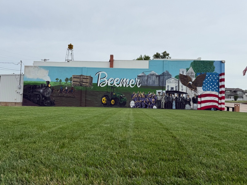 mural in Beemer by artist unknown.
