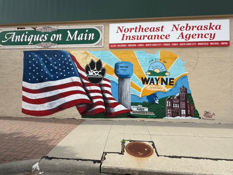 mural in Wayne by artist unknown.