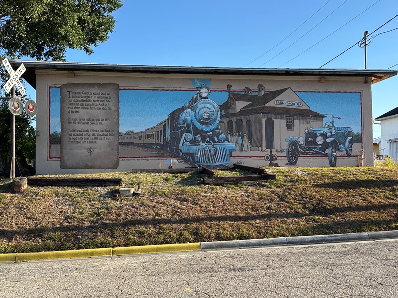 mural in Lake Placid by artist unknown.