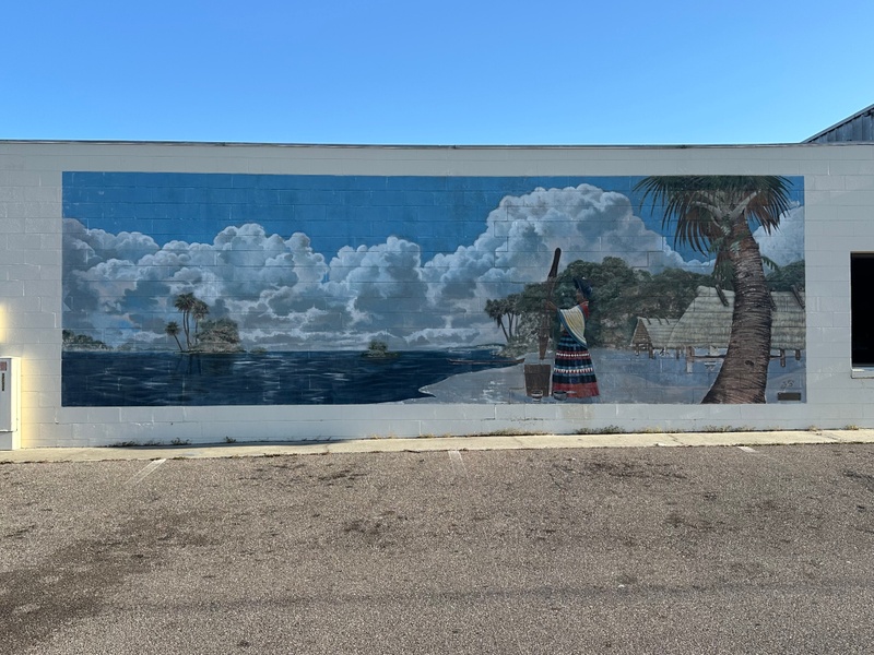 mural in Lake Placid by artist unknown.