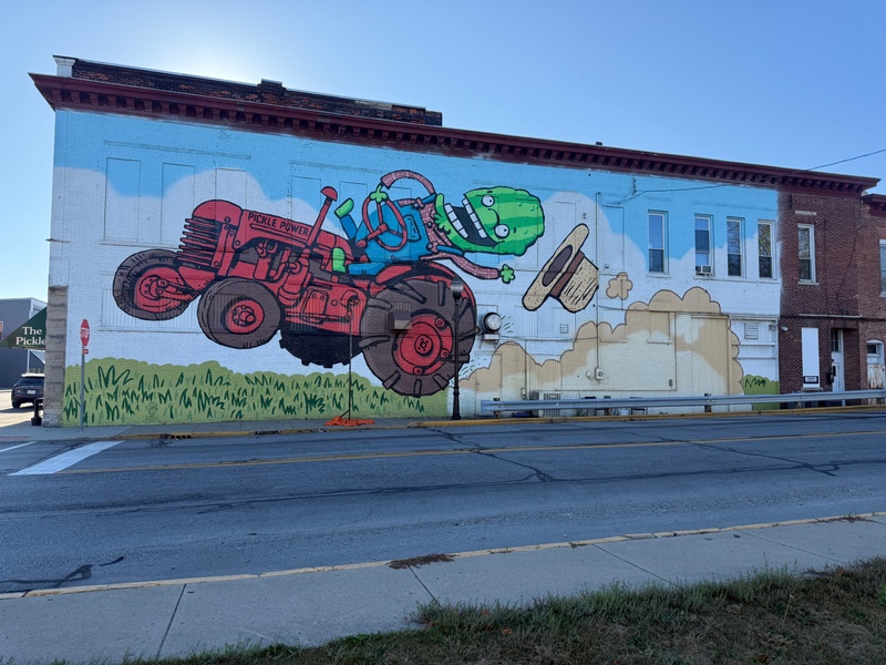 mural in Markle by artist unknown.
