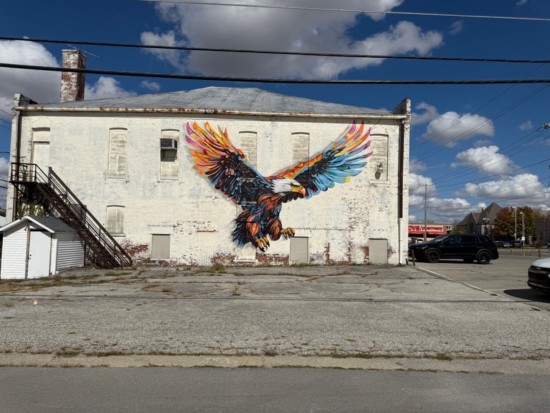 mural in Elwood by artist unknown.