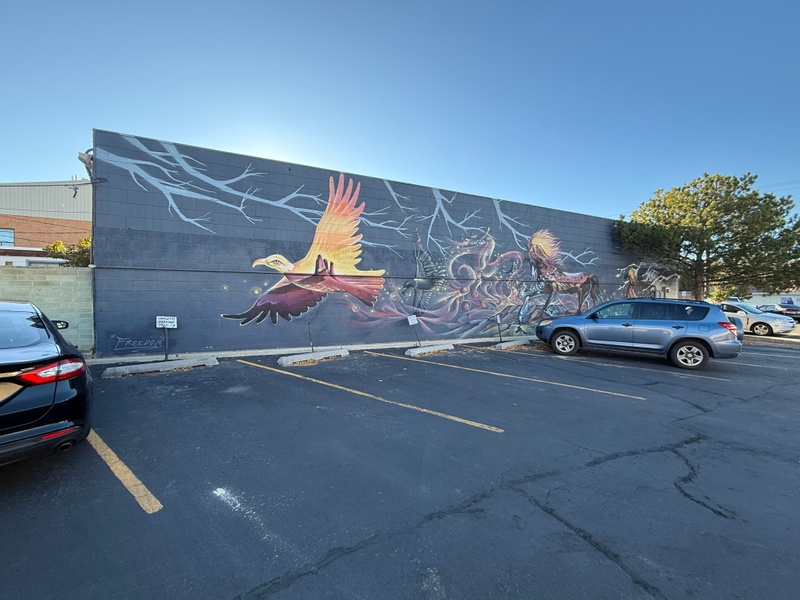 mural in Rock Springs by artist unknown.