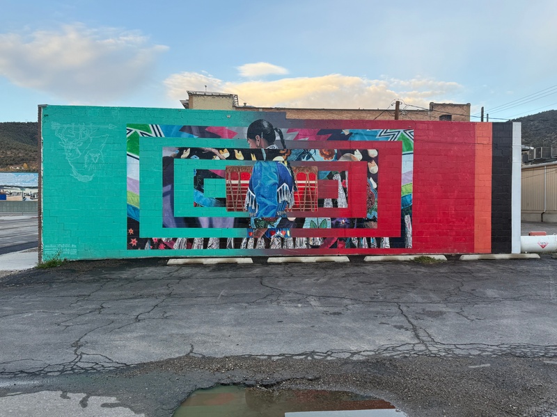 mural in Ely by artist unknown.