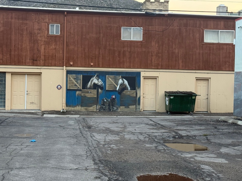 mural in Ely by artist unknown.