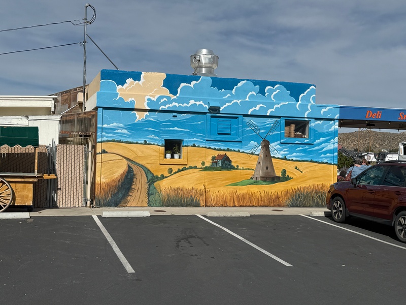 mural in New Washoe City by artist unknown.