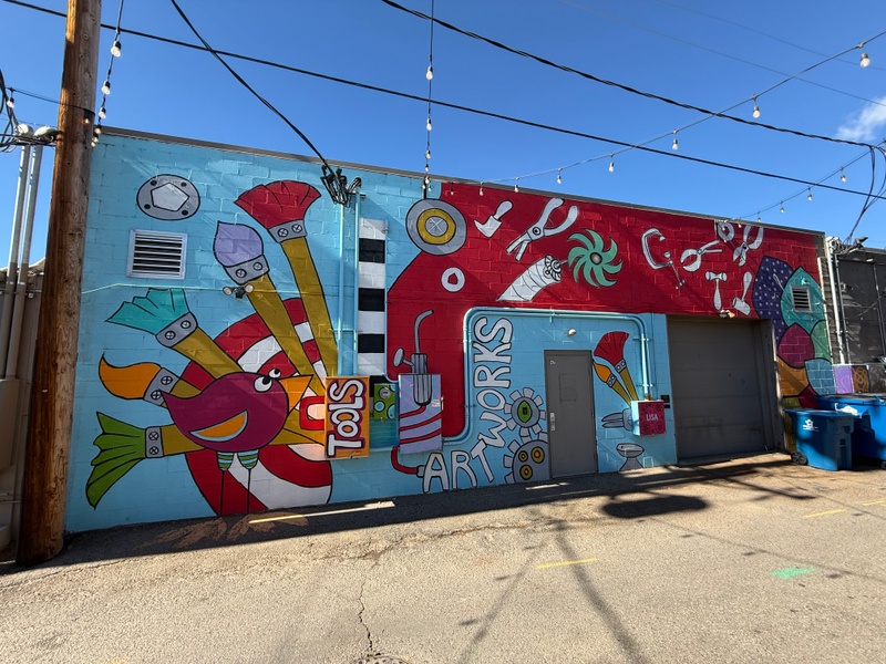 mural in Loveland by artist unknown.