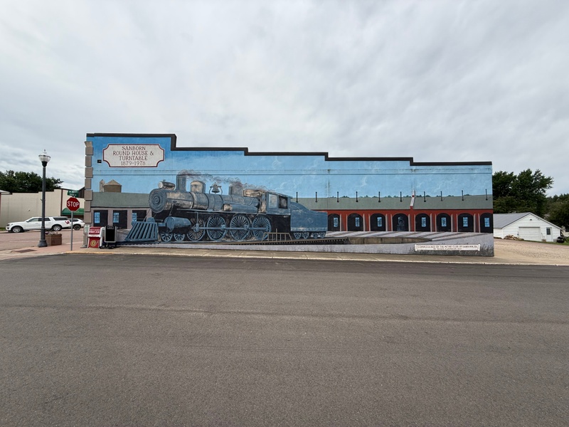 mural in Sanborn by artist unknown.
