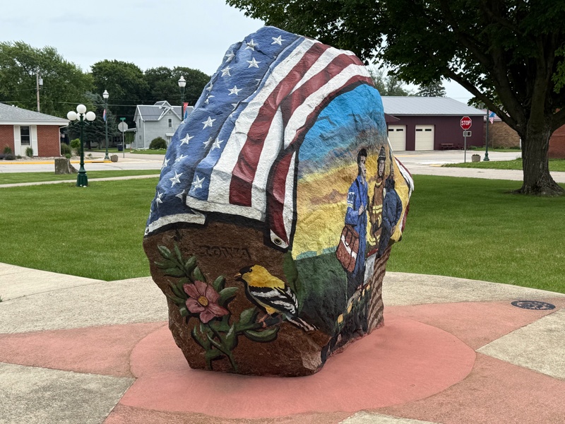 mural in Armstrong by artist unknown.