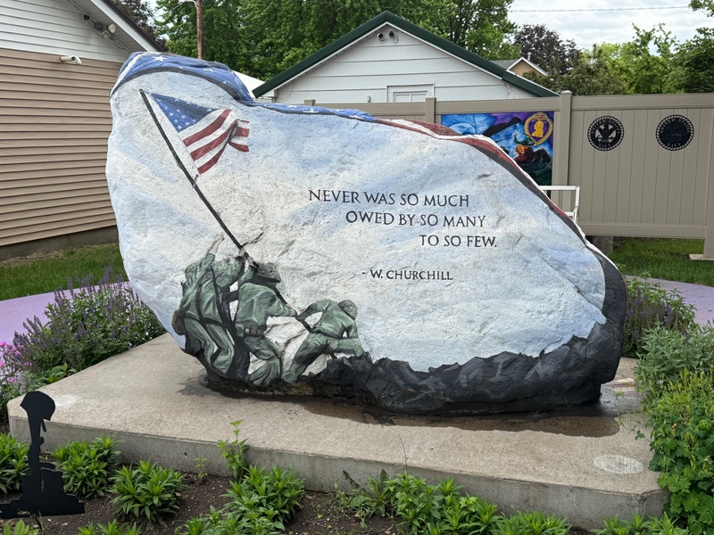 mural in Whittemore by artist unknown.