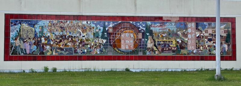 mural in Fairbanks by artist unknown.
