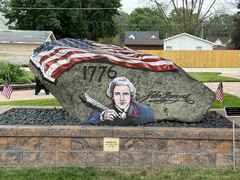 mural in Britt by artist unknown.