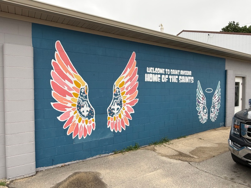 mural in Saint Ansgar by artist unknown.