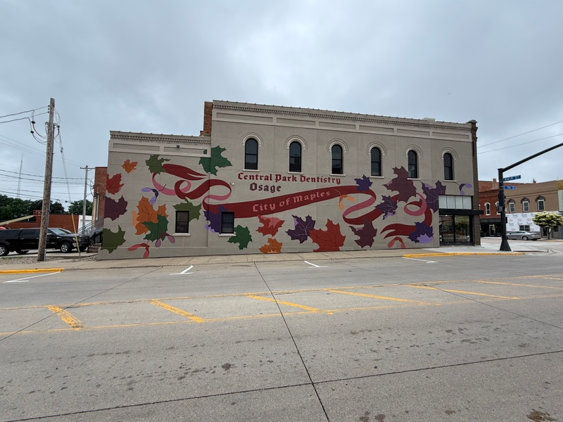 mural in Osage by artist unknown.