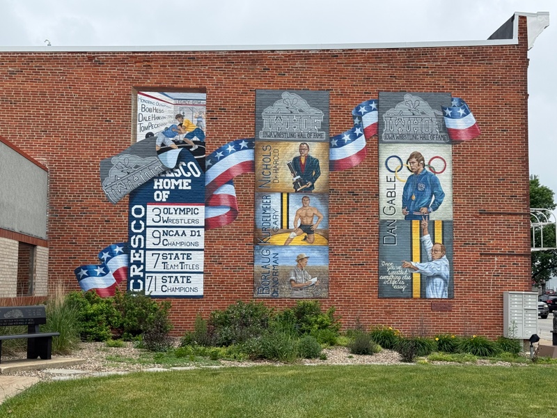 mural in Cresco by artist unknown.