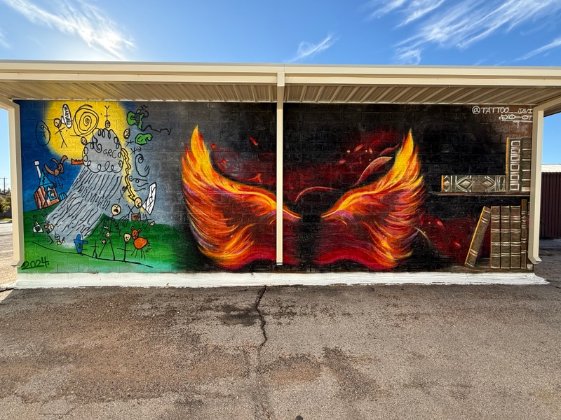 mural in Andrews by artist unknown.