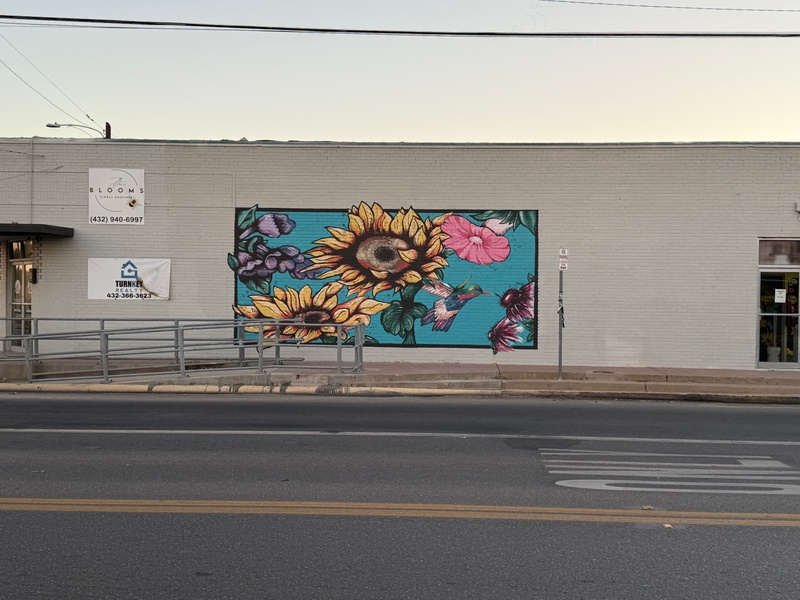 mural in Monahans by artist unknown.