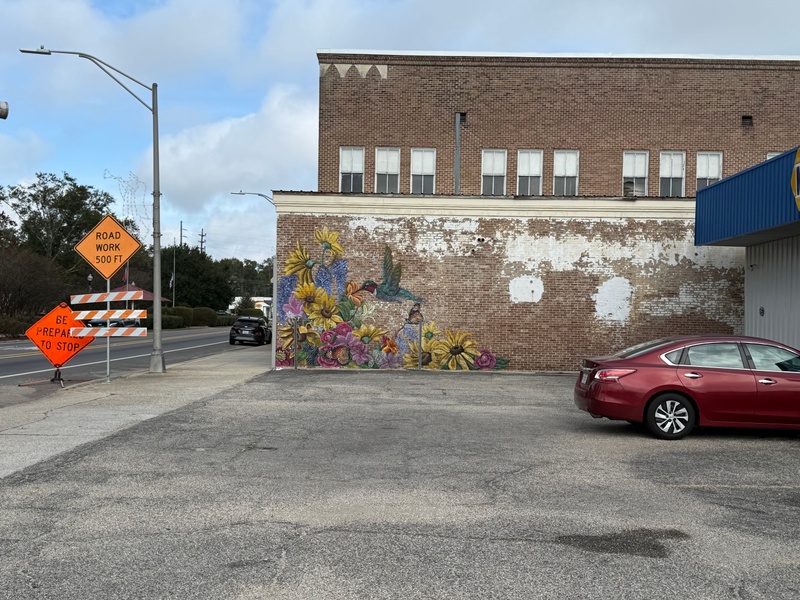 mural in Picayune by artist unknown.