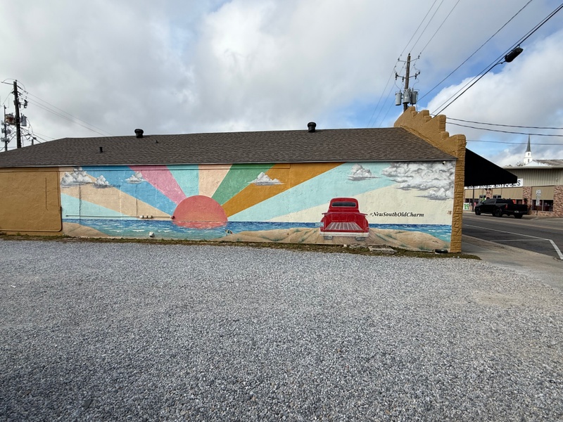 mural in Picayune by artist unknown.
