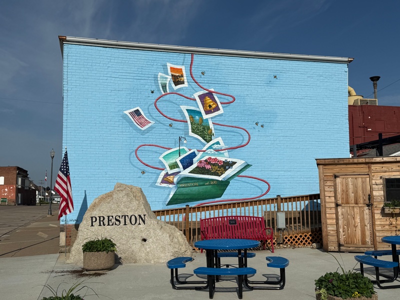 mural in Preston by artist unknown.