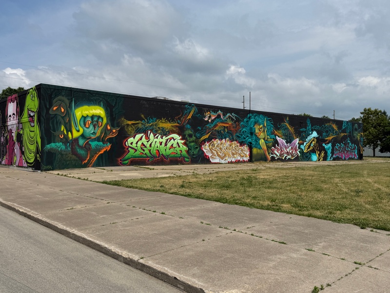 mural in Clinton by artist unknown.
