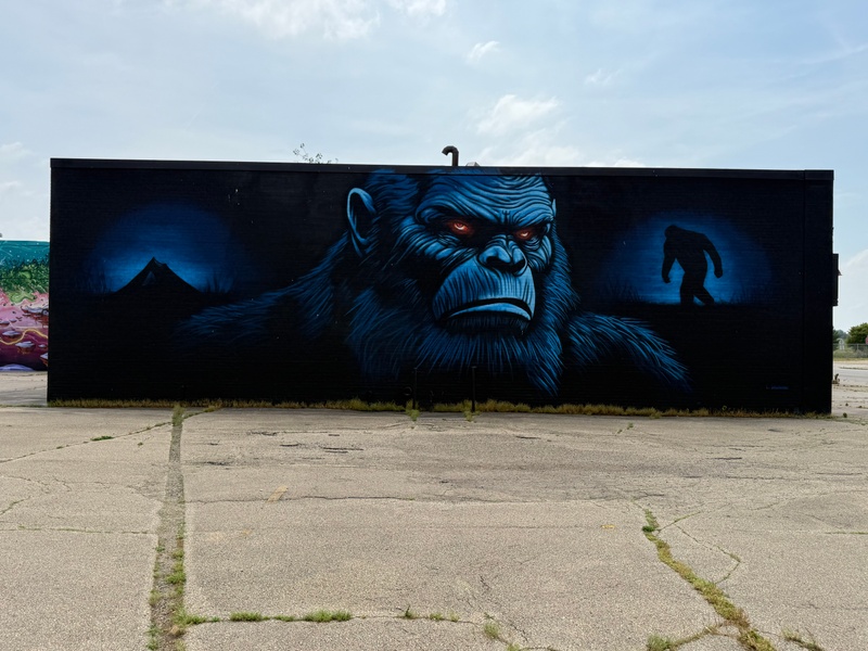 mural in Clinton by artist unknown.