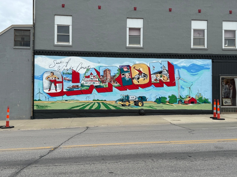 mural in Clarion by artist unknown.