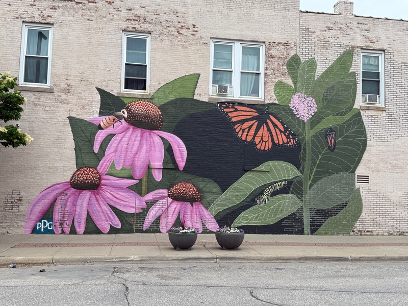 mural in Webster City by artist unknown.