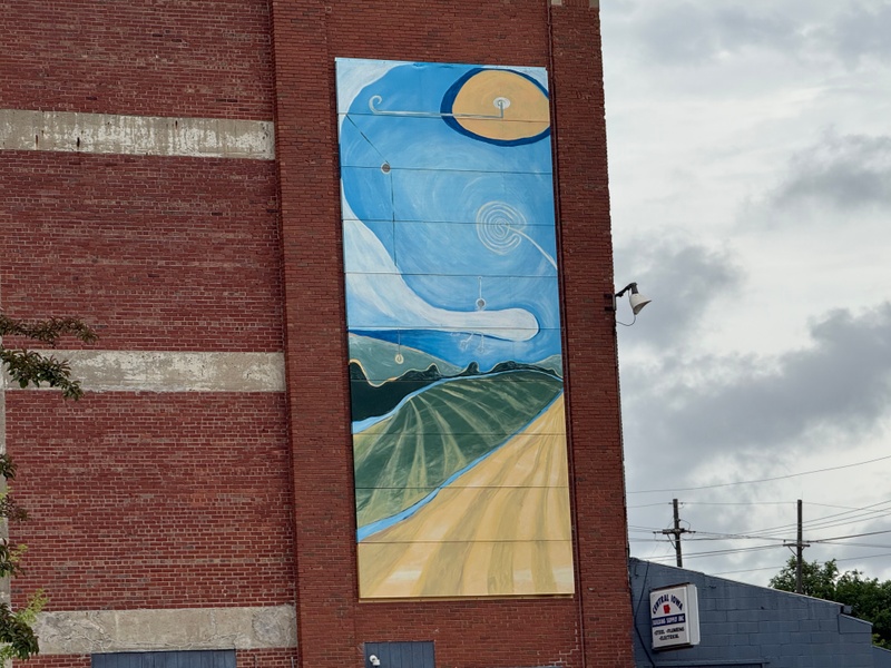 mural in Webster City by artist unknown.