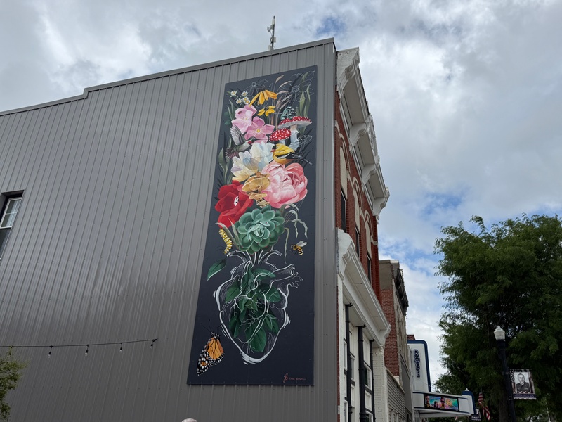 mural in Audubon by artist unknown.