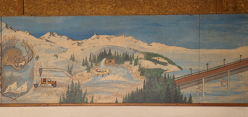 mural in Coldfoot by artist unknown.