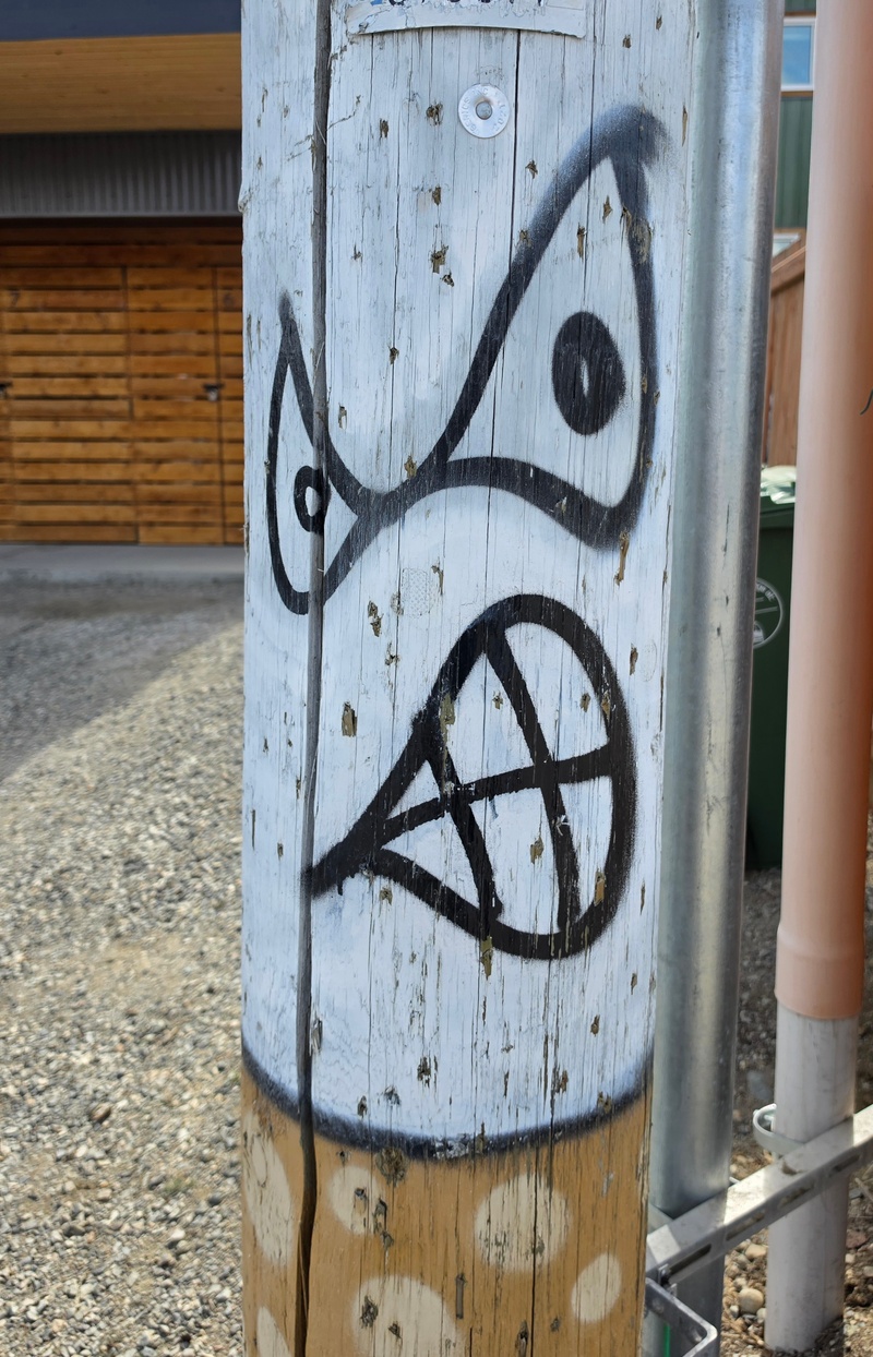 mural in Whitehorse by artist unknown.
