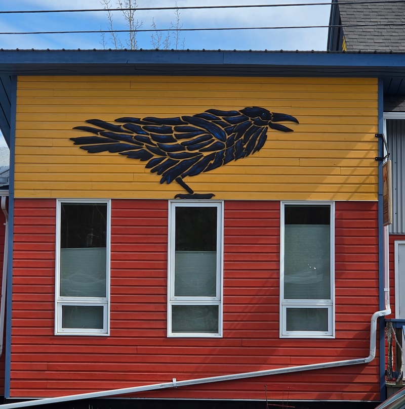 mural in Whitehorse by artist unknown.