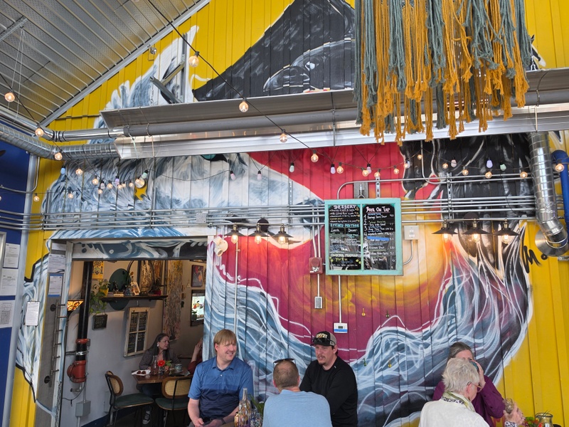 mural in Whitehorse by artist unknown.