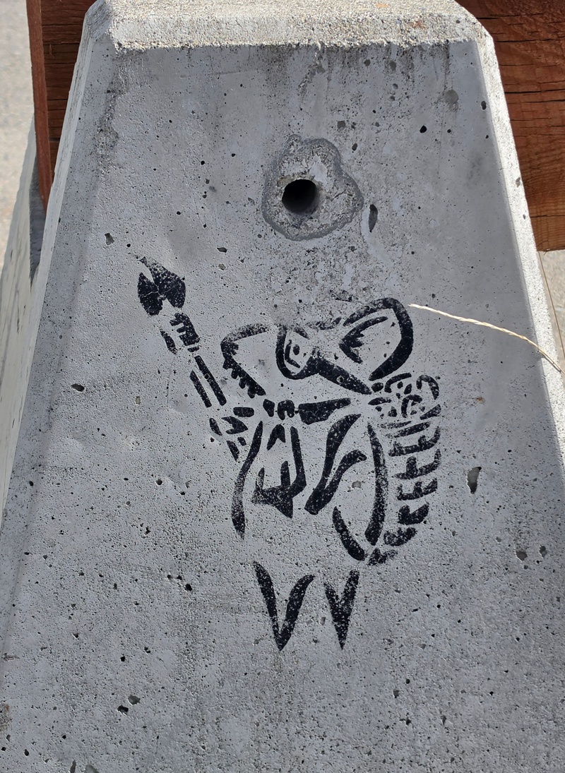 mural in Whitehorse by artist unknown.
