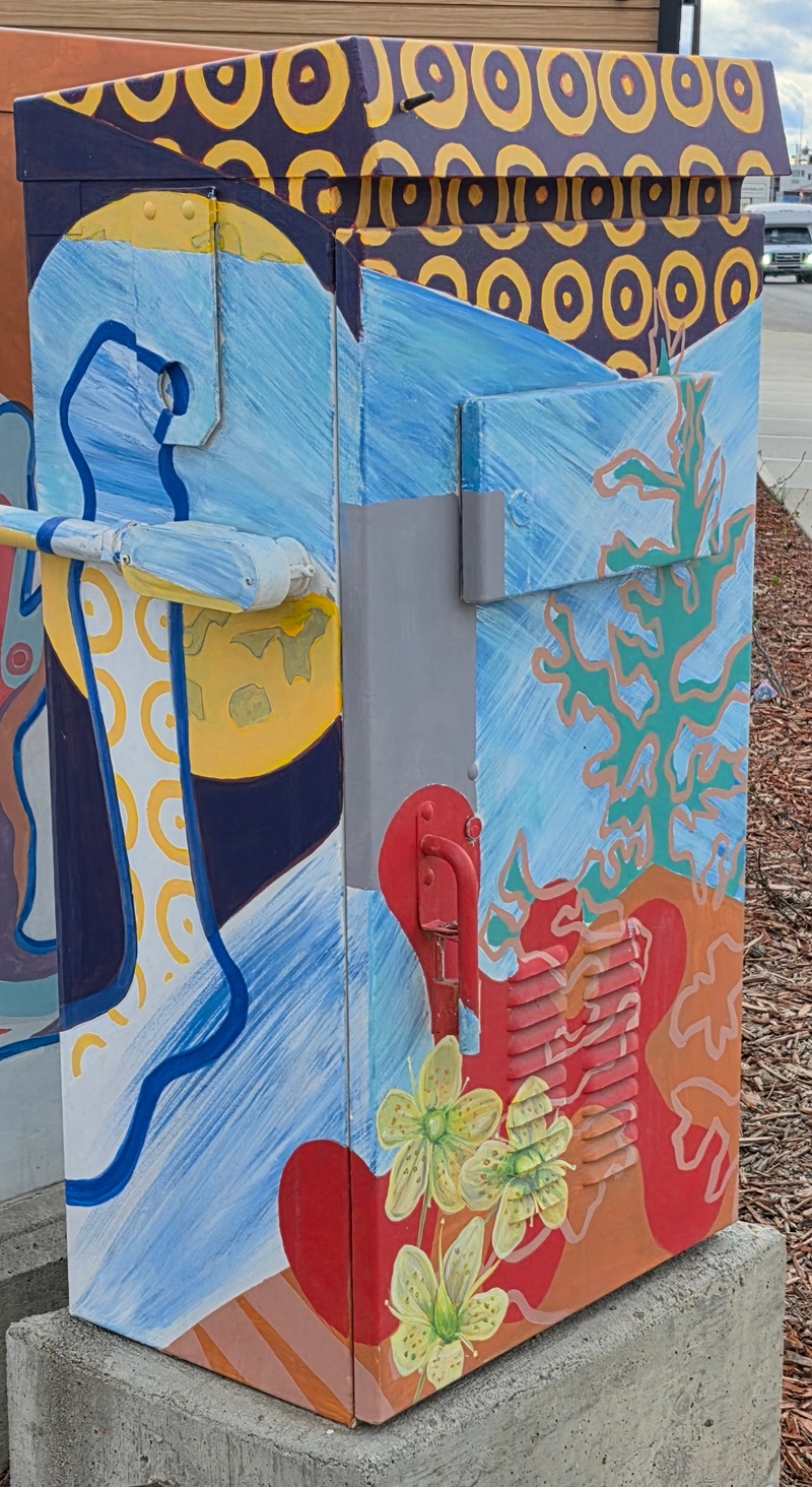 mural in Whitehorse by artist unknown.