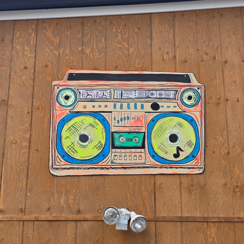mural in Whitehorse by artist unknown.