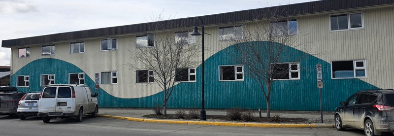 mural in Whitehorse by artist unknown.