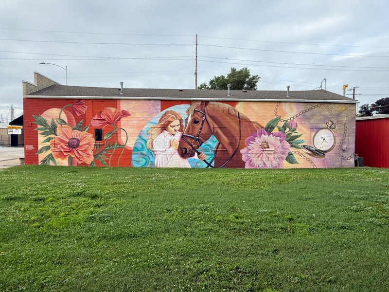 mural in Lenox by artist unknown.