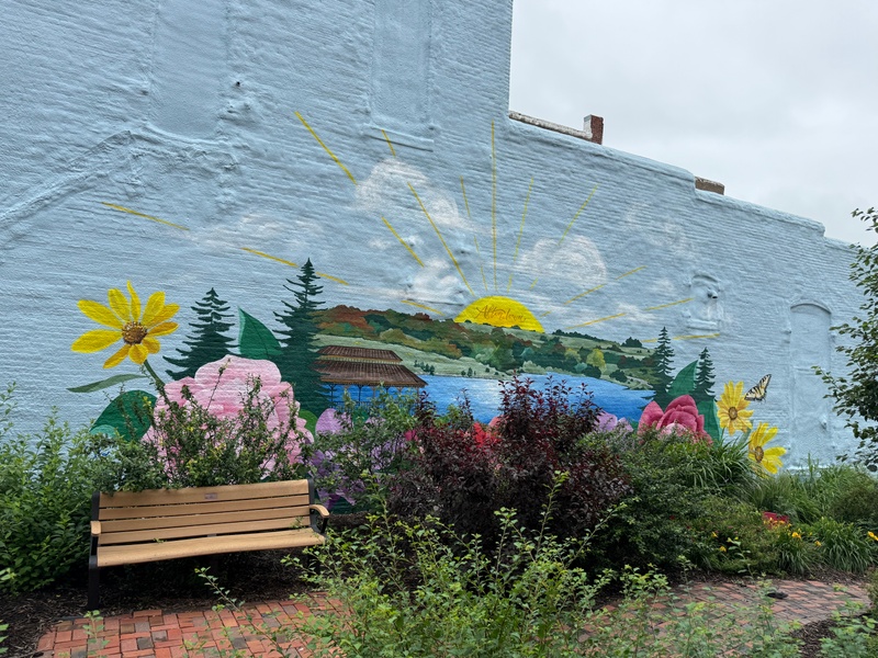 mural in Afton by artist unknown.