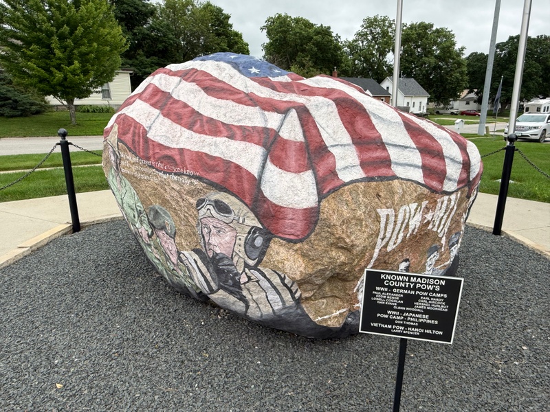 mural in Winterset by artist unknown.