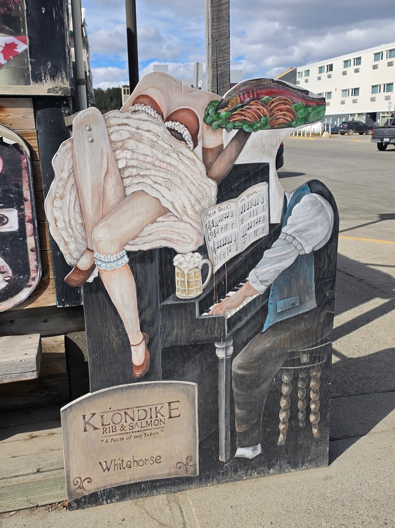 mural in Whitehorse by artist unknown.