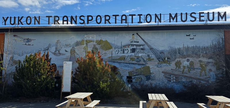 mural in Whitehorse by artist unknown.