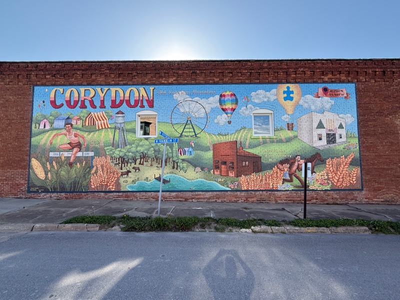 mural in Corydon by artist unknown.