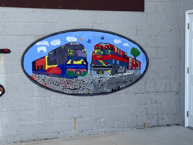 mural in Corydon by artist unknown.
