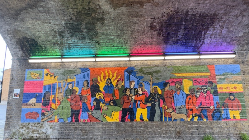 mural in  by artist unknown.
