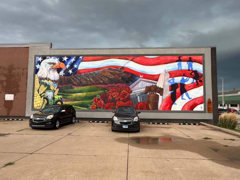 mural in Rock Island by artist unknown.