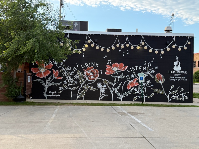 mural in Grand Haven by artist unknown.
